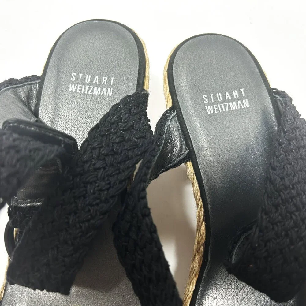Stuart Weitzman braided wedges in 9 ½ M - Picture 9 of 9